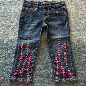 Lucky Brand High Quality Beaded and Embroidered Jean capris size 5. Perfect!
